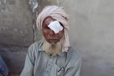 Saving sight old man